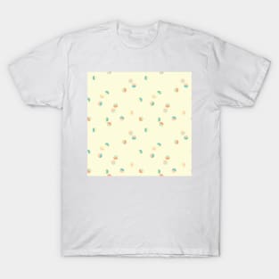 Scattered Dots Minimalist Geometric Pattern - Cute Pastel Combo T-Shirt